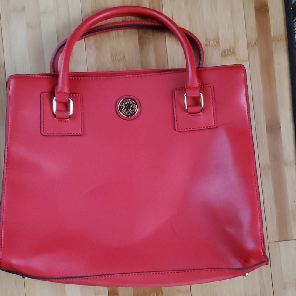 Anne Klein Red Doctor's Satchel